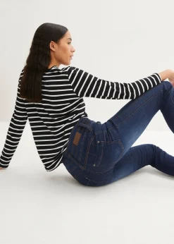 Femme bonprix Jeans|Jean slim taille haute, sculptant