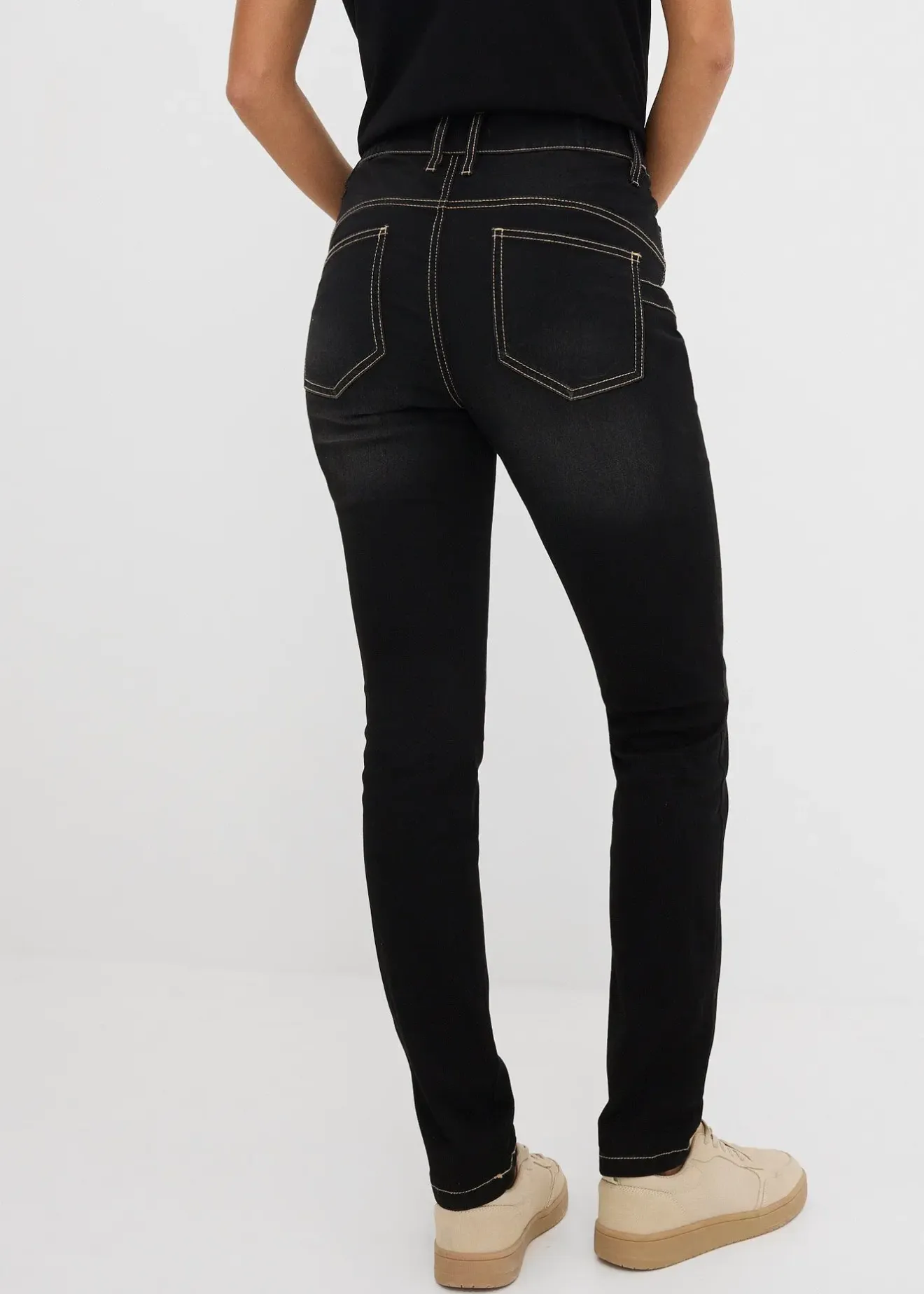 Femme bonprix Jeans|Jean slim taille haute, super extensible