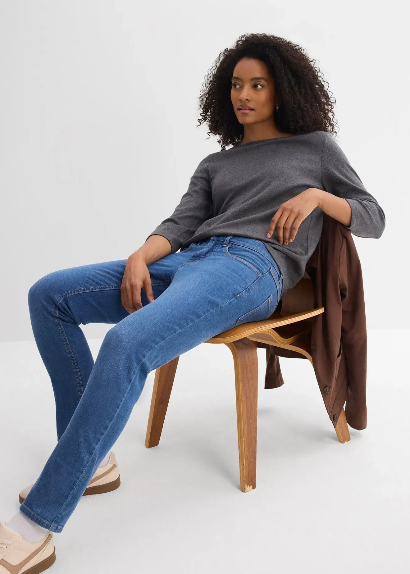 bonprix Jean slim taille mi-haute|Femme Jeans