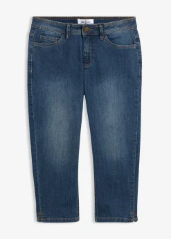 bonprix Jean slim taille mi-haute, raccourci|Femme Jeans