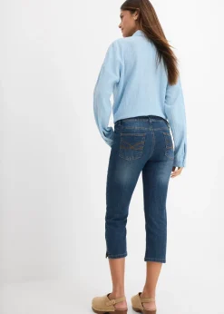bonprix Jean slim taille mi-haute, raccourci|Femme Jeans