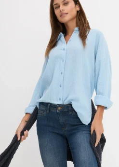 bonprix Jean slim taille mi-haute, raccourci|Femme Jeans