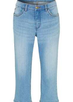 Femme bonprix Jeans|Jean slim, taille mi-haute, longueur 3/4