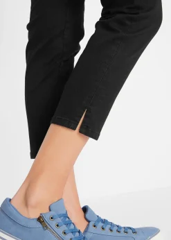 Femme bonprix Jeans|Jean slim, taille mi-haute élastiquée