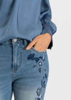 bonprix Jean slim taille mi-haute, court|Femme Jeans