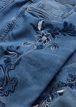 bonprix Jean slim taille mi-haute, court|Femme Jeans