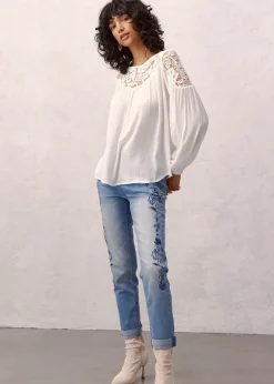 bonprix Jean slim taille mi-haute, court|Femme Jeans