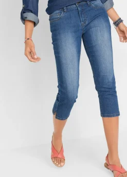 Femme bonprix Jeans|Jean slim taille mi-haute, raccourci