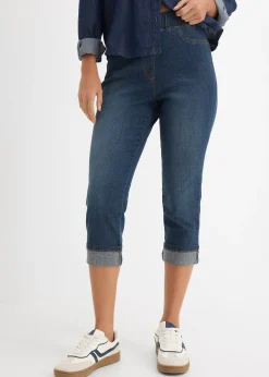 bonprix Jean slim, taille mi-haute, coton|Femme Jeans