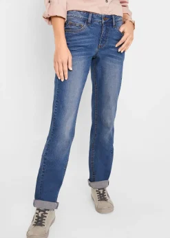 bonprix Jean Straight taille mi-haute, extensible|Femme Jeans