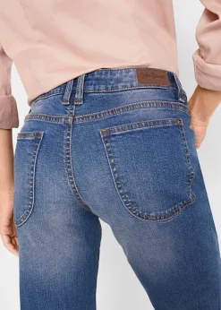 bonprix Jean Straight taille mi-haute, extensible|Femme Jeans