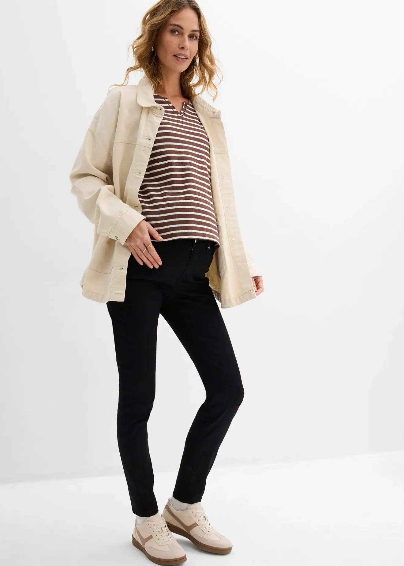 bonprix Jean super extensible pour la grossesse et après, slim|Femme Femme Enceinte