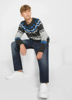 bonprix Jean thermique droit et slim avec doublure polaire|Enfant Vêtements Enfant|Garçons 9-16 Ans·Vestes Outdoor