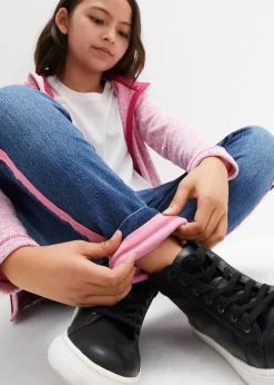 bonprix Jean thermique taille mi-haute, doublure jersey|Enfant Vêtements Enfant|Filles 9-16 Ans·Vestes Outdoor