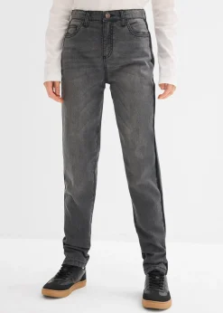 Enfant bonprix Vêtements Enfant|Filles 9-16 Ans·Vestes Outdoor|Jean thermique taille mi-haute, doublure jersey