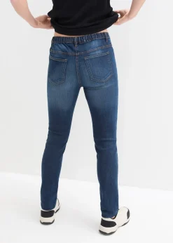 Femme bonprix Jeans|Jegging à taille mi-haute et élastiquée