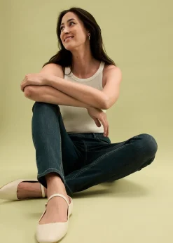 Femme bonprix Jeans|Jegging extensible, taille haute et élastiquée