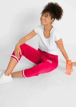 bonprix Jogging longueur 3/4 en coton extensible|Femme Vêtements De Sport|Sweats