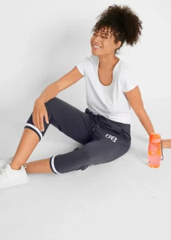 Femme bonprix Vêtements De Sport|Sweats|Jogging longueur 3/4 en coton extensible