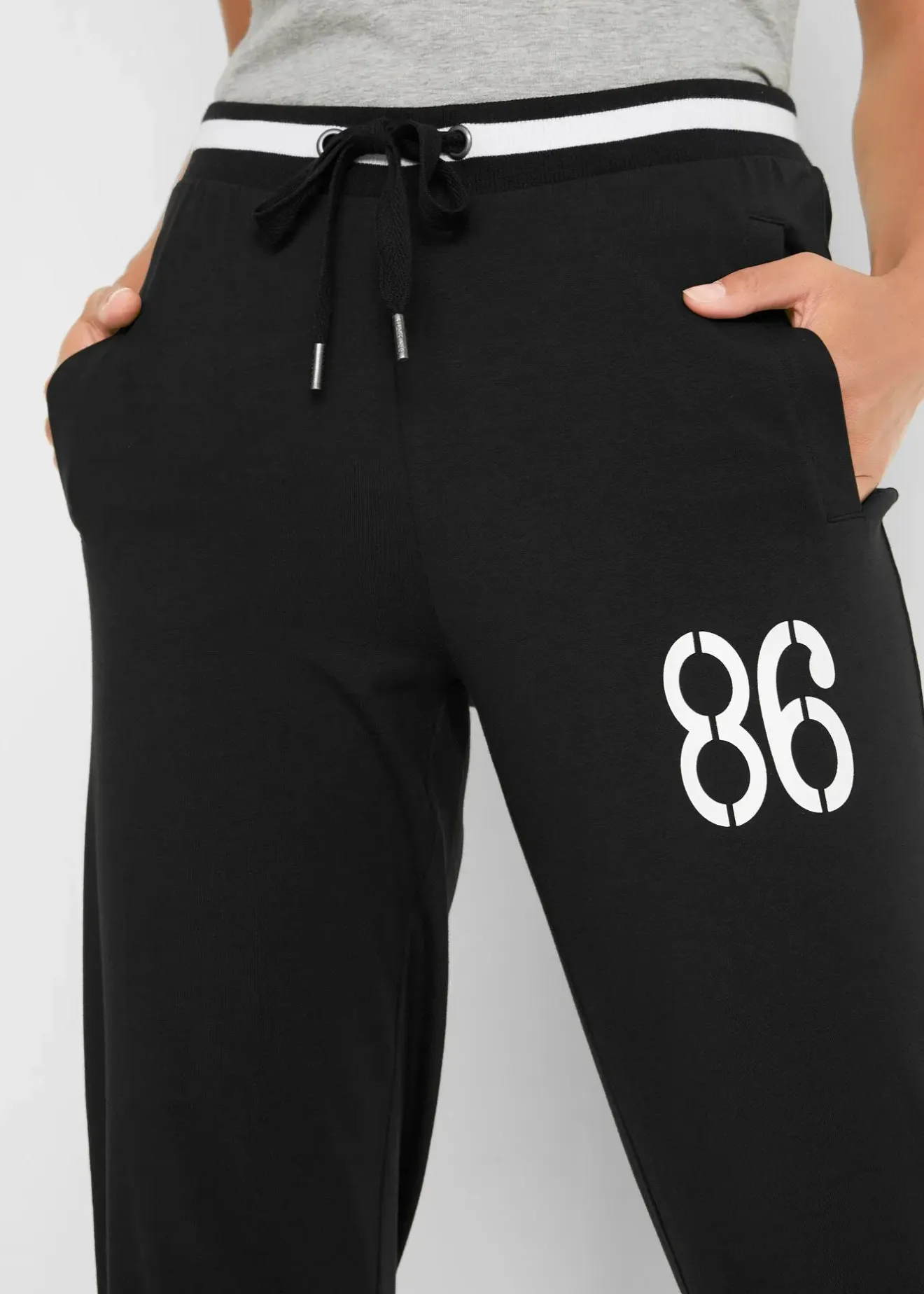 bonprix Jogging longueur 3/4 en coton extensible|Femme Vêtements De Sport|Sweats