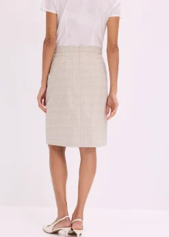 Femme bonprix Jupes|Jupe crayon à carreaux écossais