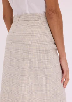 Femme bonprix Jupes|Jupe crayon à carreaux écossais