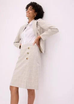 Femme bonprix Jupes|Jupe crayon à carreaux écossais