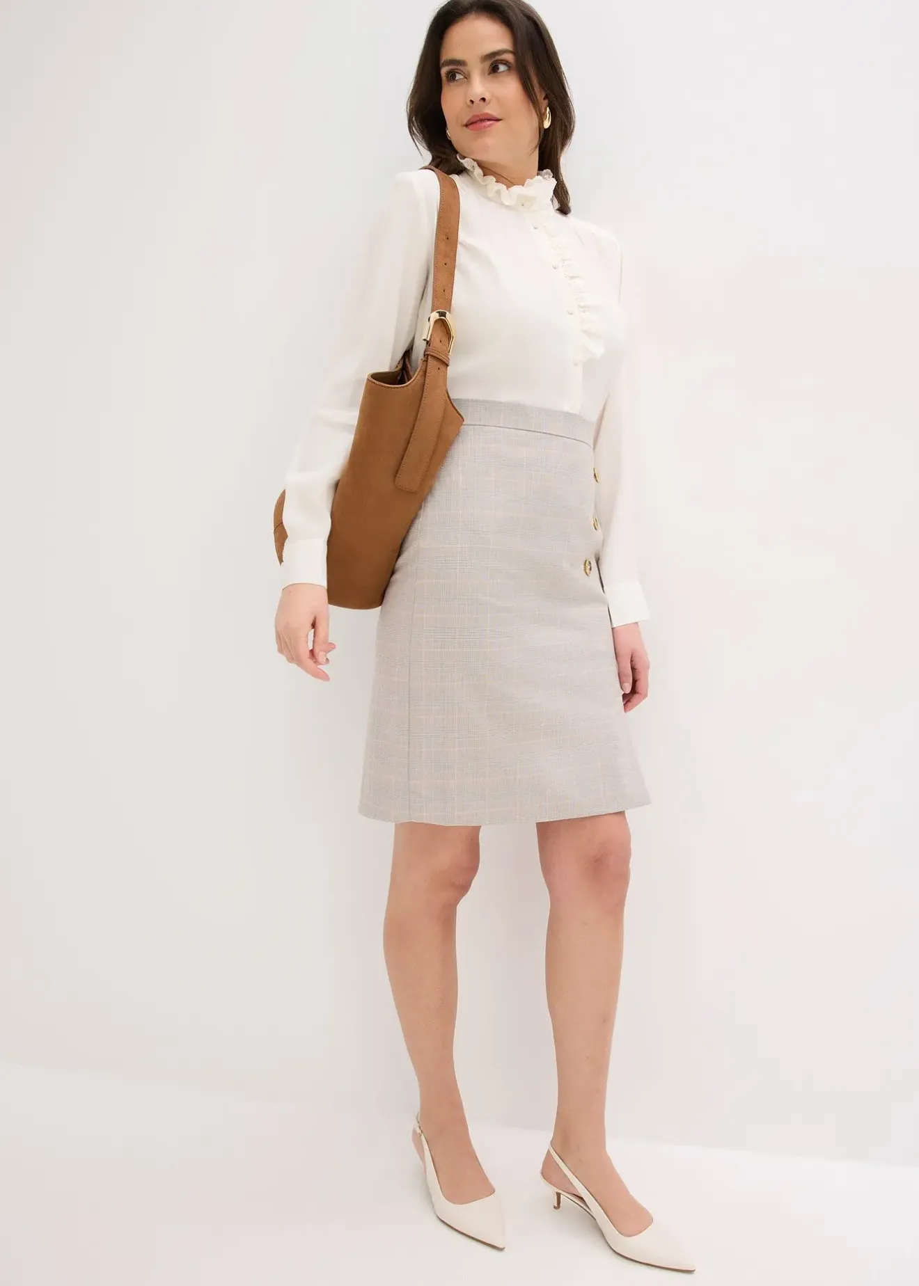 bonprix Jupe crayon à carreaux écossais|Femme Jupes