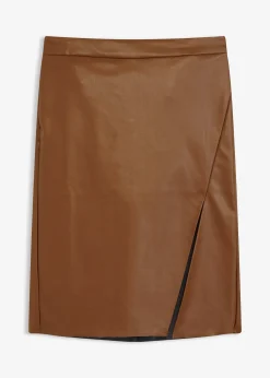 bonprix Jupe crayon enduite|Femme Jupes