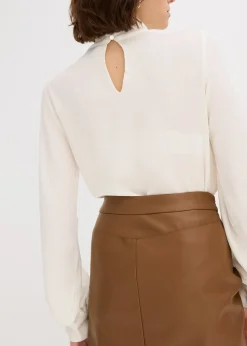 bonprix Jupe crayon enduite|Femme Jupes