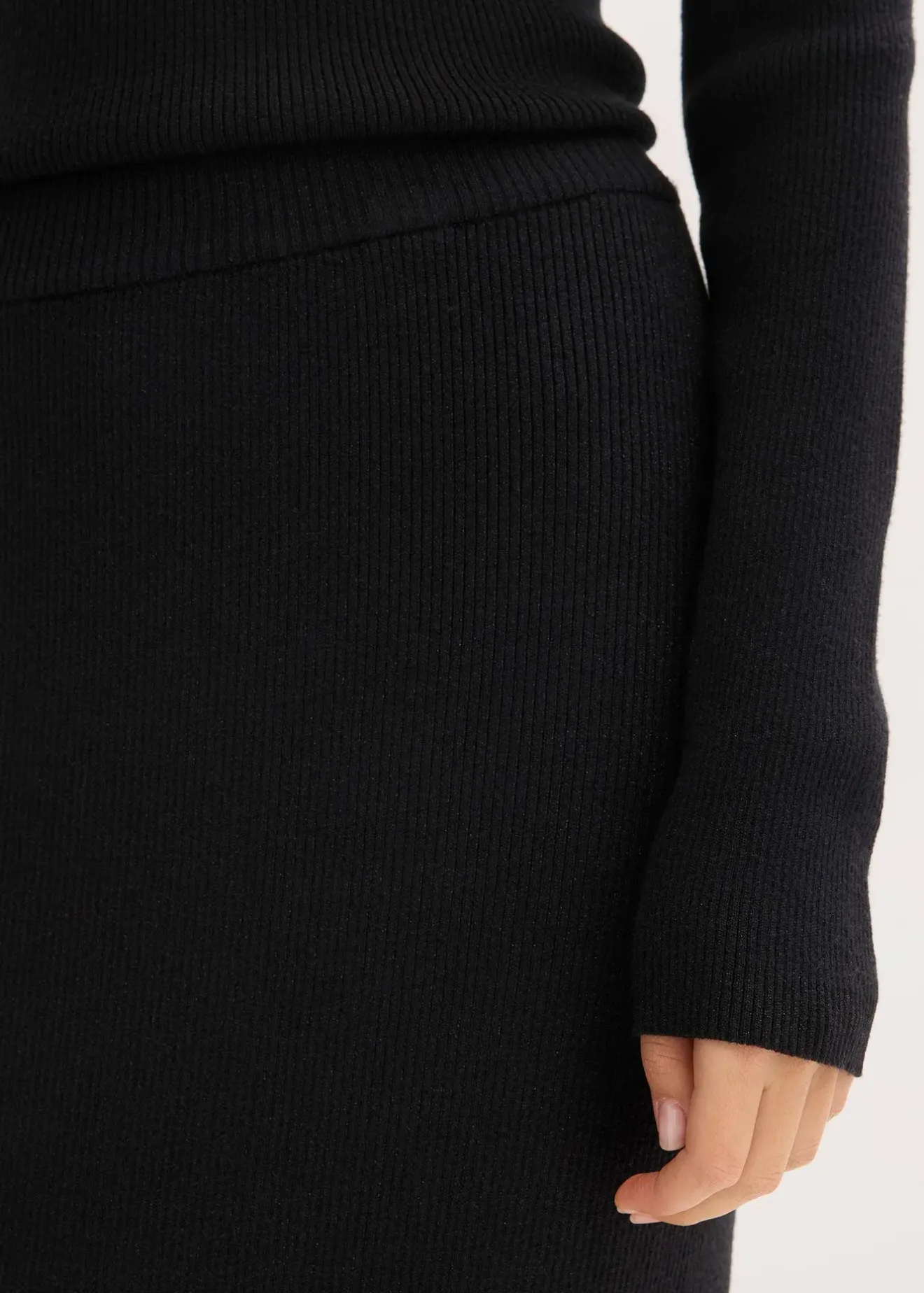 bonprix Jupe douce en fine maille de viscose mélangée|Femme Jupes