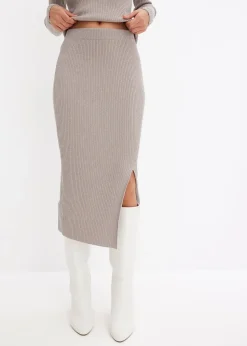 Femme bonprix Jupes|Jupe douce en maille