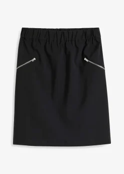 Femme bonprix Jupes|Jupe en bengaline à poches zippées