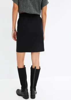 Femme bonprix Jupes|Jupe en bengaline à poches zippées