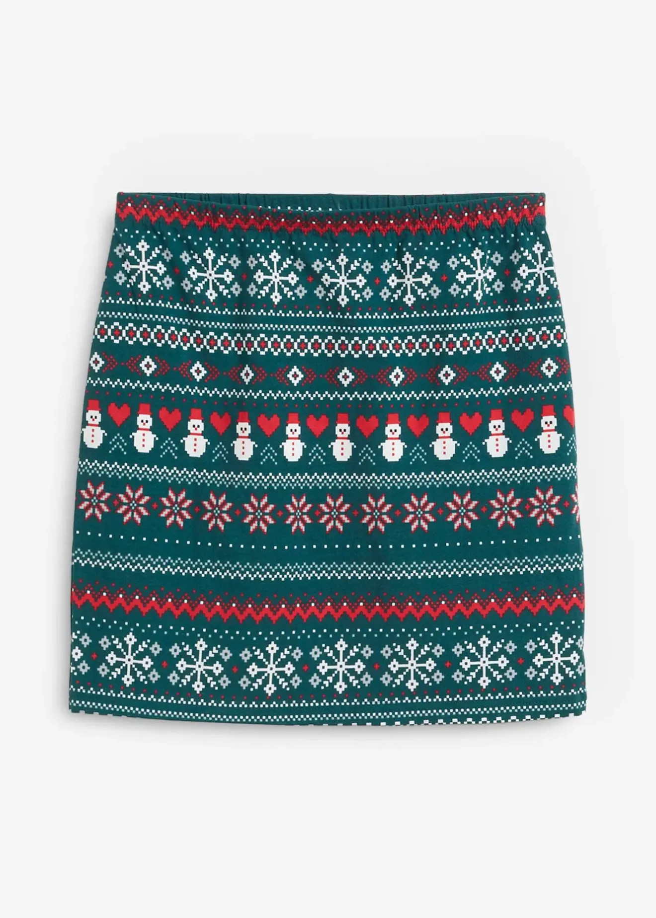 Femme bonprix Jupes|Jupe en coton extensible à imprimé norvégien