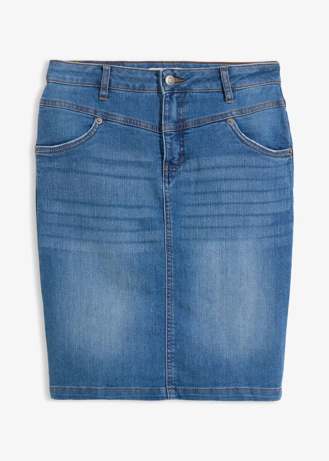 bonprix Jupe en jean extensible|Femme Jupes