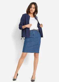 bonprix Jupe en jean extensible|Femme Jupes