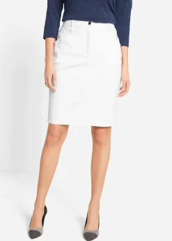 bonprix Jupe en jean extensible|Femme Jupes