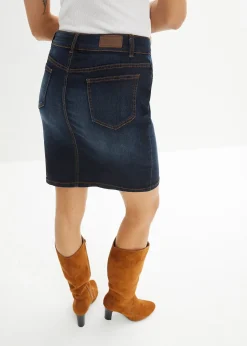 bonprix Jupe en jean extensible|Femme Jupes