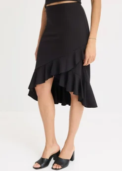 bonprix Jupe en jersey à volants|Femme Jupes