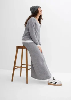 bonprix Jupe en jersey effet maille|Femme Jupes|Sweats