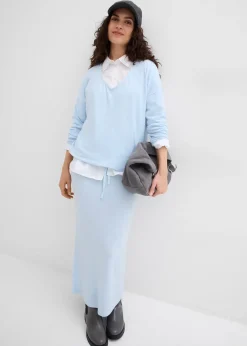 Femme bonprix Jupes|Sweats|Jupe en jersey effet maille