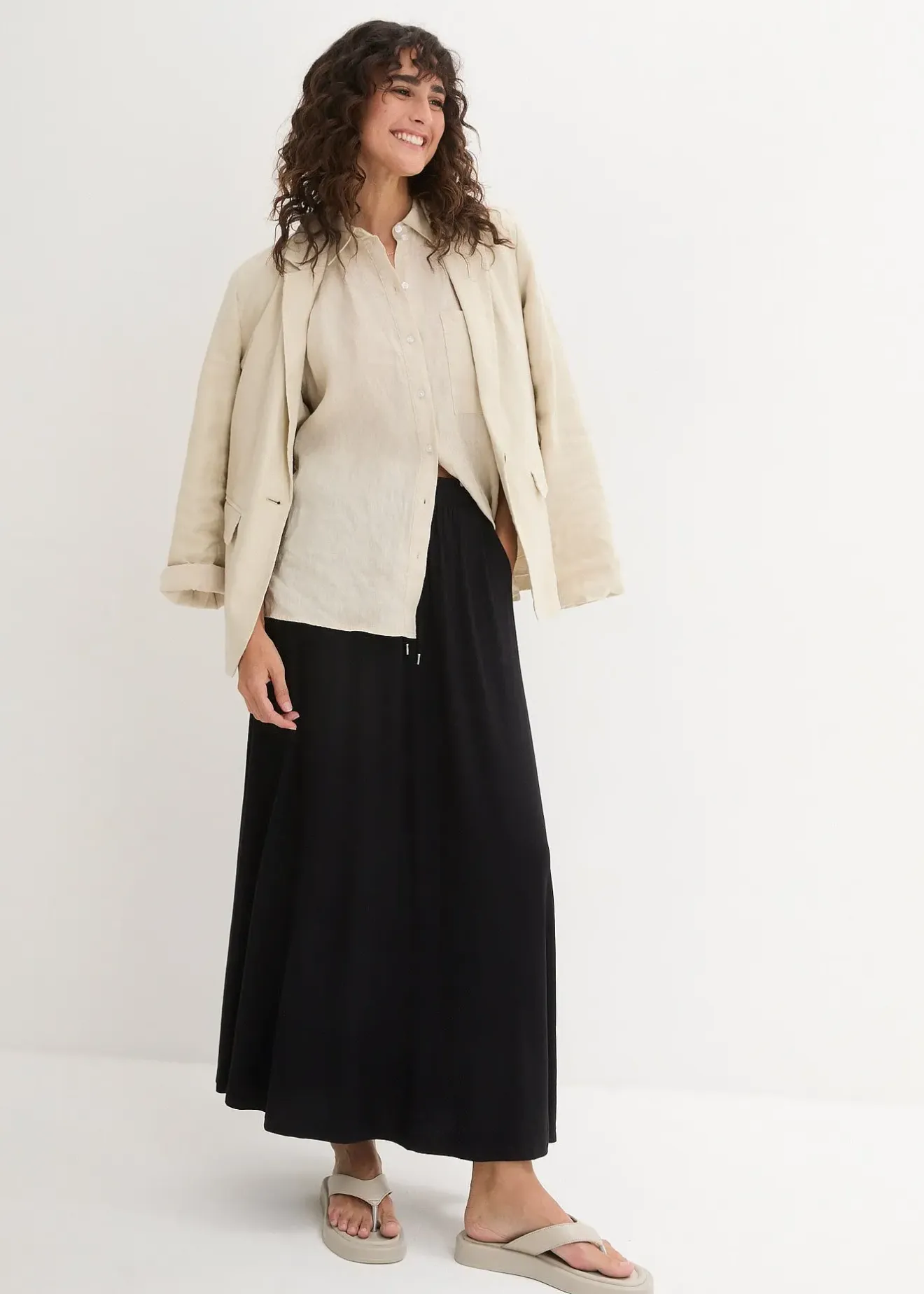 Femme bonprix Jupes|Jupe en jersey viscose