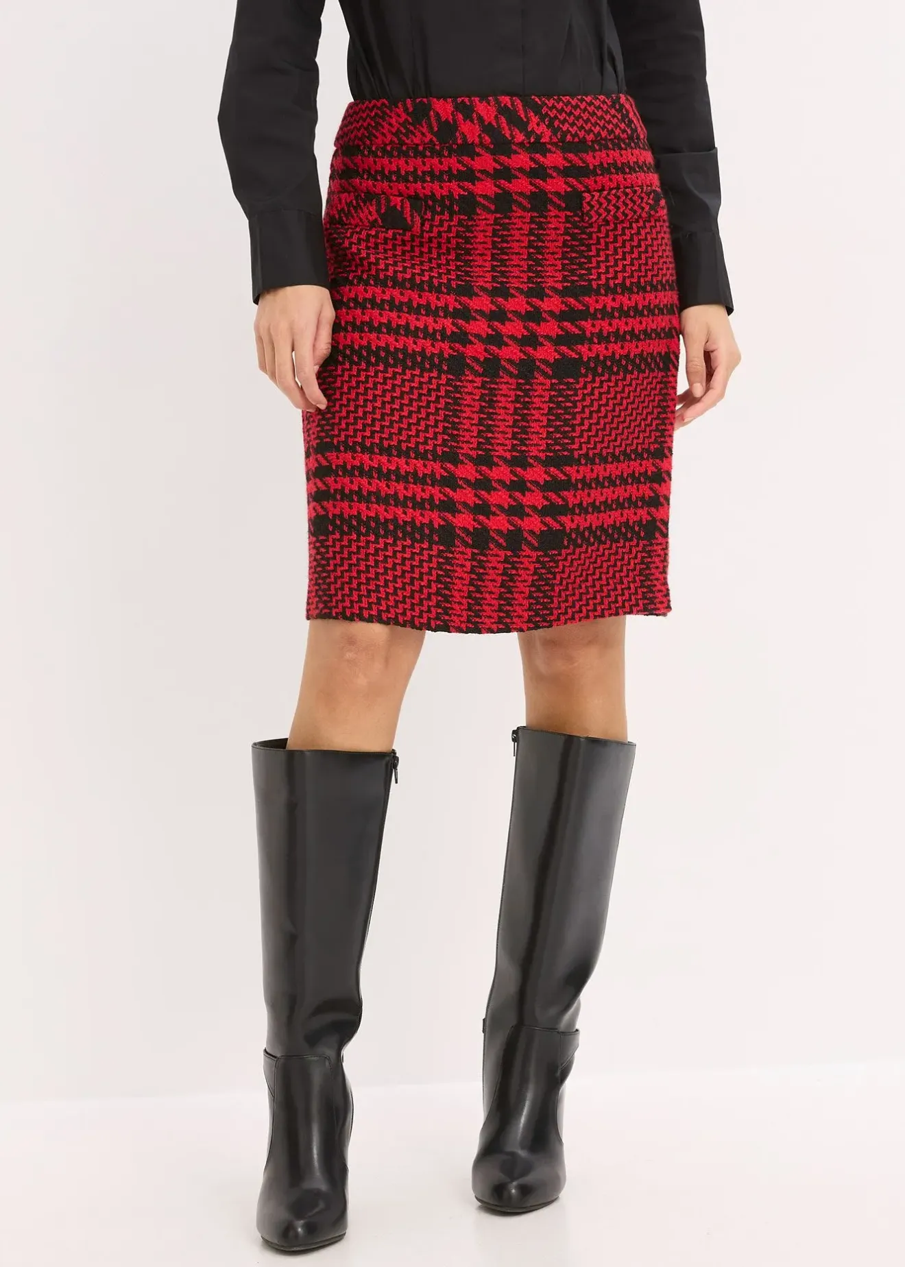 Femme bonprix Jupes|Jupe en maille bouclette