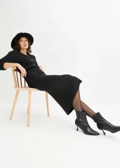 bonprix Jupe en maille côtelée, viscose majoritaire|Femme Jupes