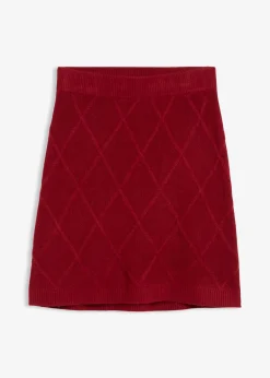 Femme bonprix Jupes|Jupe en maille torsadée