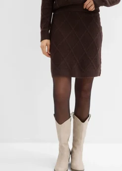 bonprix Jupe en maille torsadée|Femme Jupes