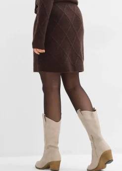 bonprix Jupe en maille torsadée|Femme Jupes