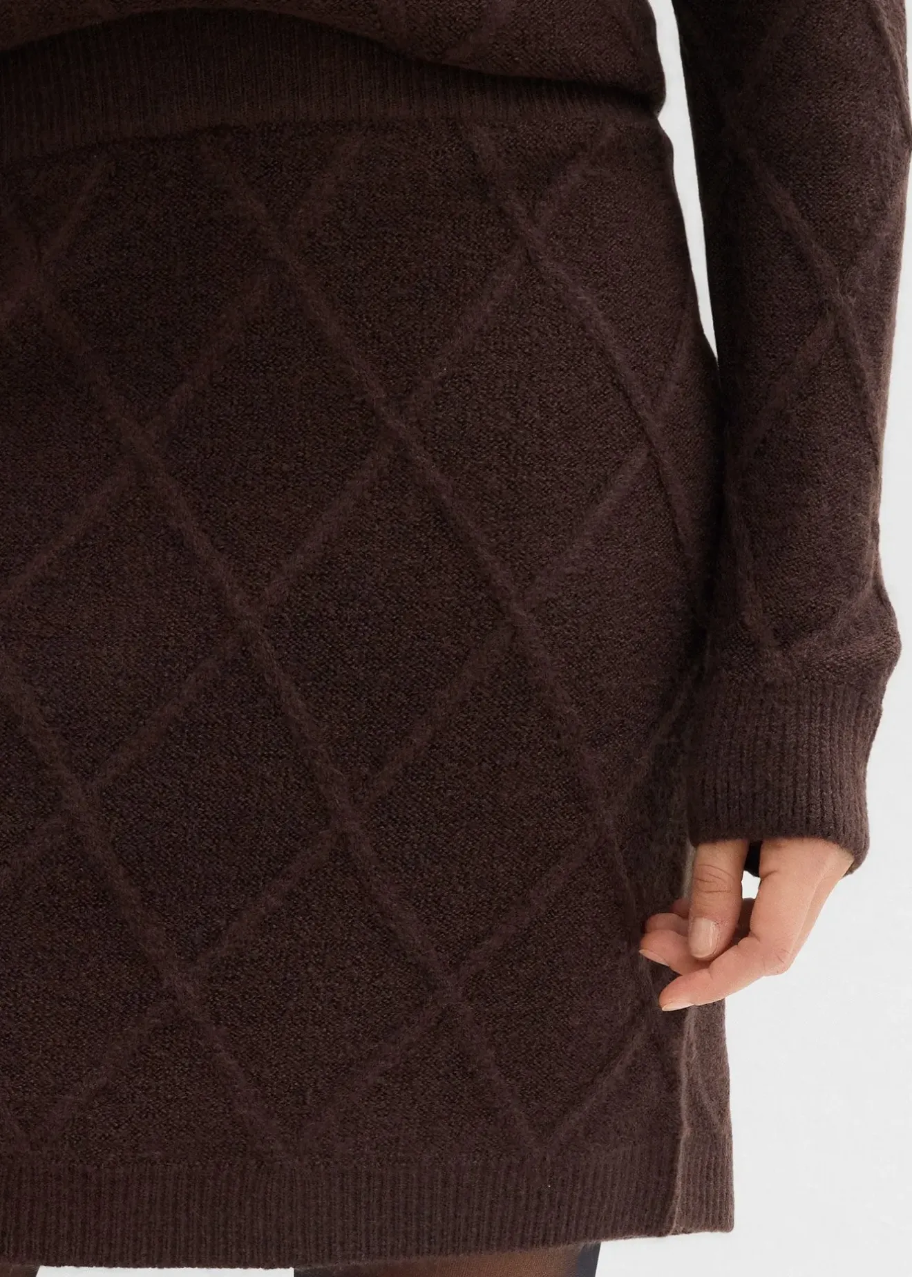 bonprix Jupe en maille torsadée|Femme Jupes