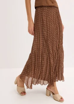 bonprix Jupe en mousseline effet froissé|Femme Jupes